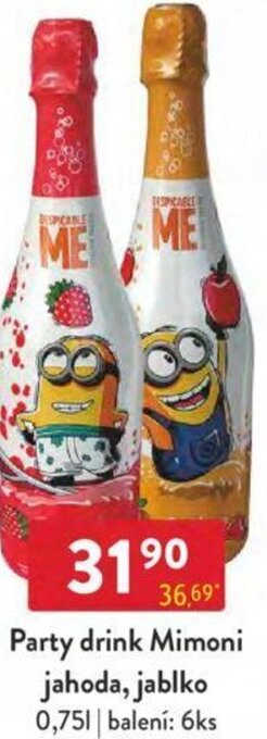 Qanto Party drink Mimoni jahoda, jablko 0,75L nabídka
