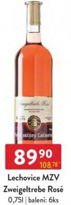 Qanto Lechovice MZV Zweigeltrebe Rosé 0,75L nabídka