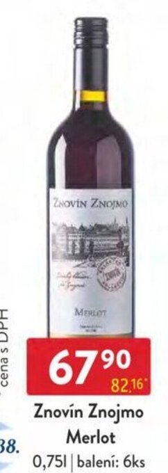 Qanto Znovín Znojmo Merlot 0,75L nabídka