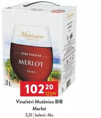 Vinařství Mutěnice BIB Merlot 3.0L