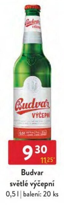 Budvar světlé výčepní 0.5 L