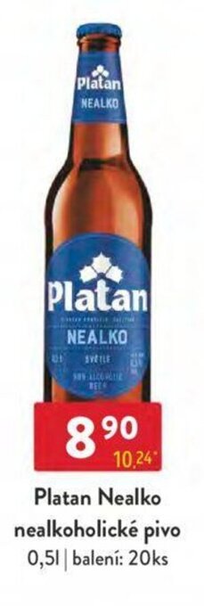 Qanto Platan Nealko nealkoholické pivo 0,5L nabídka
