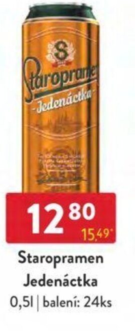 Qanto Staropramen Jedenáctka 0,5l nabídka