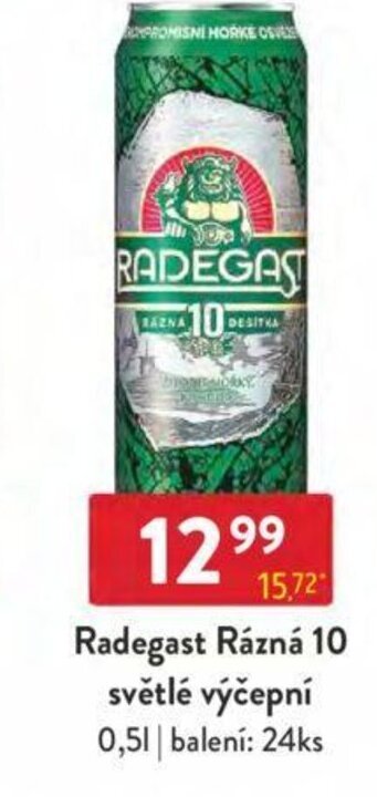 Qanto Radegast Rázná 10 světlé výčepní 0,5L nabídka