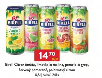 Qanto Birell Citron&máta, limetka & malina, pomelo & grep, červený pomeranč, polotmavý citron nabídka