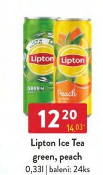 Qanto Lipton Ice Tea green, peach 0,33L nabídka