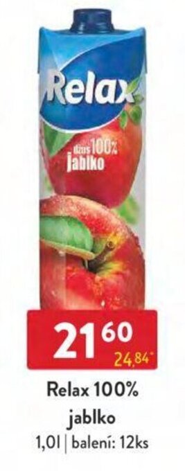Qanto Relax 100% jablko 1,0L nabídka
