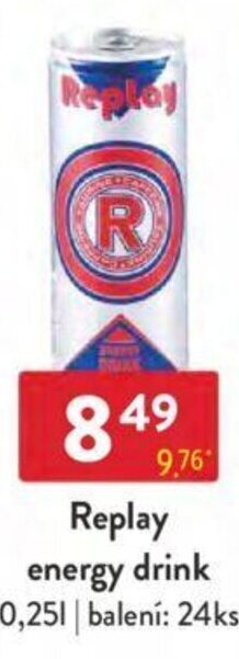 Qanto Replay energy drink 0,25L nabídka