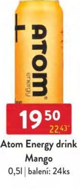 Atom Energy drink Mango