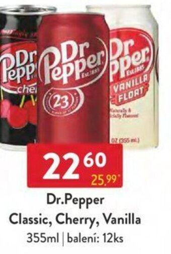 Qanto Dr.Pepper Classic, Cherry, Vanilla 355ml nabídka