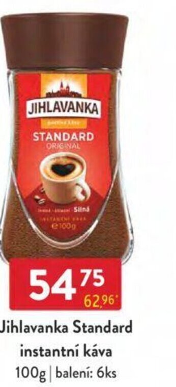 Qanto Jihlavanka Standard instantní káva 100g nabídka