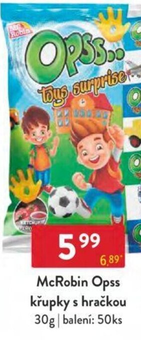 Qanto McRobin Opss křupky s hračkou nabídka