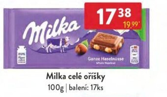 Qanto Milka celé oříšky 100g nabídka