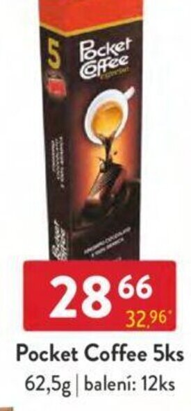 Qanto Pocket Coffee 5ks 62,5g nabídka