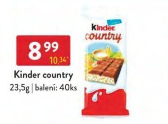 Qanto Kinder country 23,5g nabídka