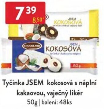 Qanto Tyčinka JSEM kokosová s náplní kakaovou, vaječný likér 50g nabídka