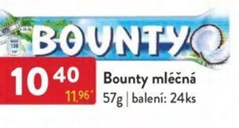 Qanto Bounty mléčná nabídka