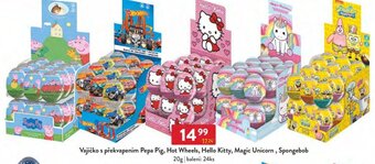 Qanto Vajíčko s překvapením Pepa Pig, Hot Wheels, Hello Kitty, Magic Unicorn, Spongebob 20g nabídka