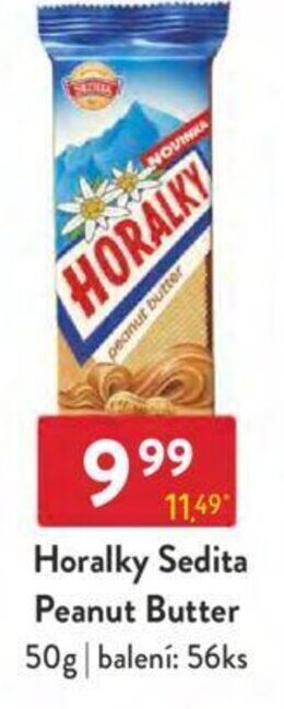 Qanto Horalky Sedita Peanut Butter nabídka