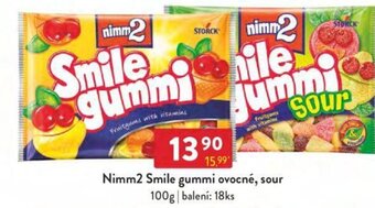 Qanto Nimm2 Smile gummi ovocné, sour 100g nabídka