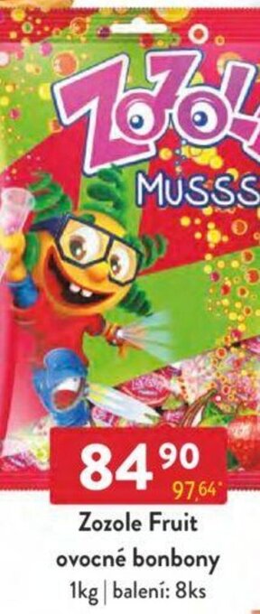 Qanto Zozole Fruit ovocné bonbony 1kg nabídka
