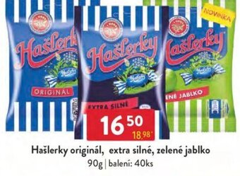 Hašlerky originál, extra silné, zelené jablko 90g