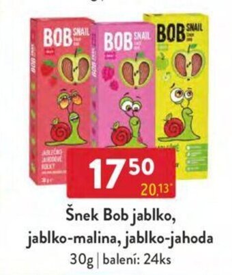 Qanto Šnek Bob jablko, jablko-malina, jablko-jahoda 30g nabídka