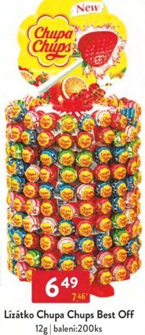 Qanto Lízátko Chupa Chups Best Off 12g nabídka