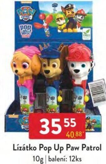 Qanto Lízátko Pop Up Paw Patrol 10g nabídka