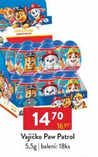Qanto Vajíčko Paw Patrol 5,5g nabídka