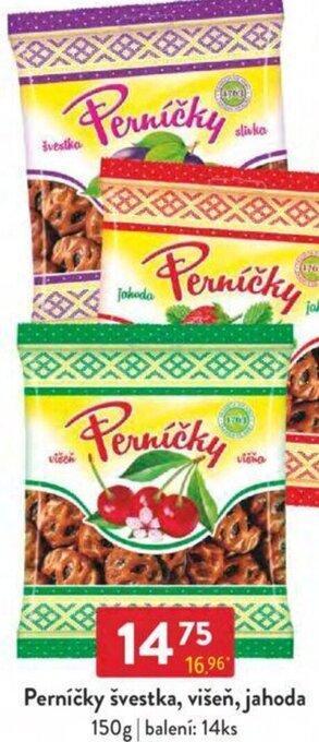 Qanto Perníčky švestka, višeň, jahoda 150g nabídka