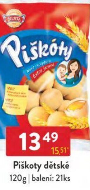 Qanto Piškoty dětské 120g nabídka