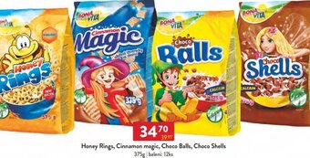 Qanto Honey Rings, Cinnamon magic, Choco Balls, Choco Shells nabídka