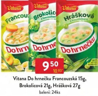 Qanto Vitana Do hrnečku Francouzská 15g, Brokolicová 21g, Hrášková 27g nabídka