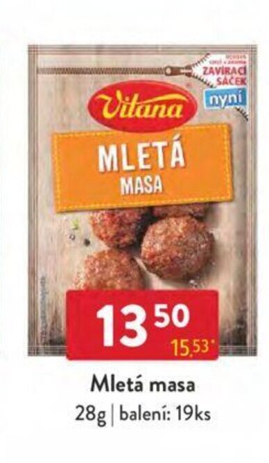 Qanto Vitana Mletá masa 28g nabídka