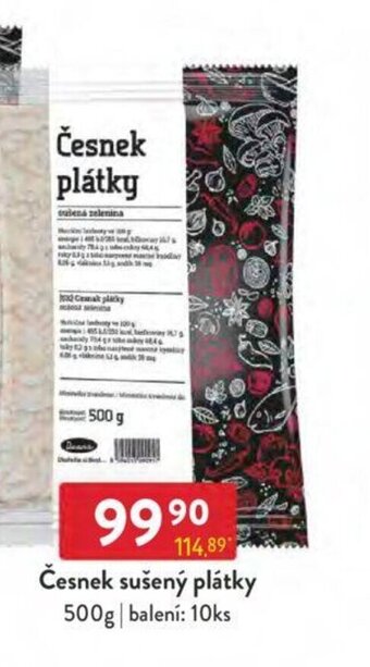 Qanto Česnek sušený plátky 500g nabídka