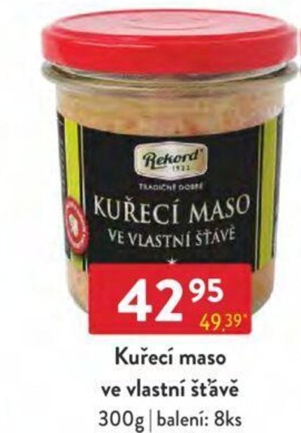 Qanto Kuřecí maso ve vlastní šťávě 300g nabídka