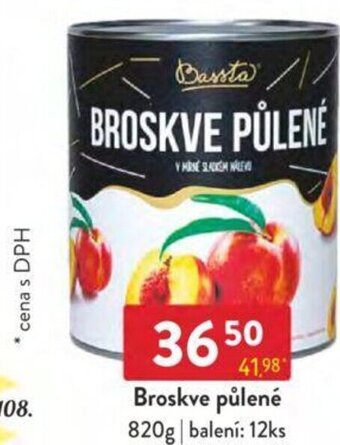Qanto Broskve půlené 820g nabídka