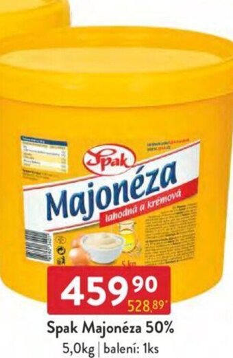 Qanto Spak Majonéza 50% 5,0kg nabídka