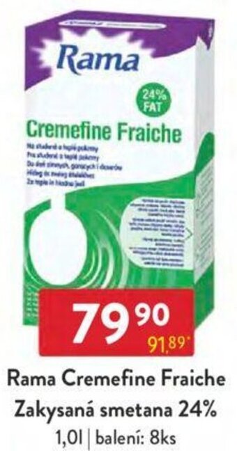 Qanto Rama Cremefine Fraiche Zakysaná smetana 24% 1,0 l. nabídka