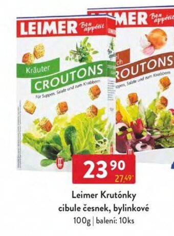 Qanto Leimer Krutónky cibule česnek, bylinkové 100g nabídka