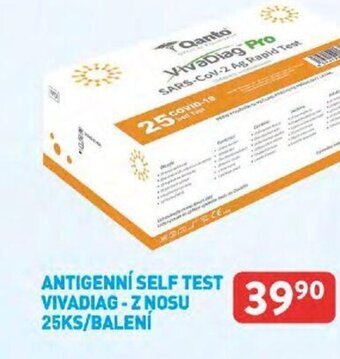 Qanto ANTIGENNÍ SELF TEST VIVADIAG-Z NOSU 25KS/BALENÍ nabídka
