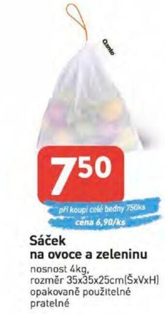 Qanto Sáček na ovoce a zeleninu nabídka