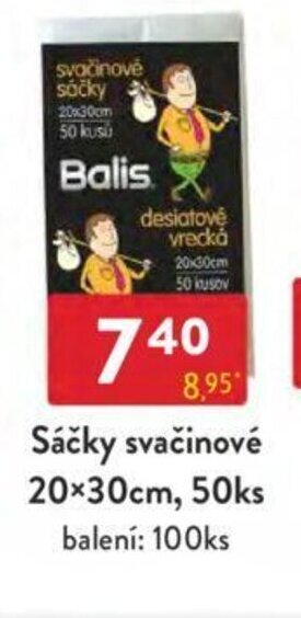 Qanto Sáčky svačinové 20x30cm, 50ks nabídka