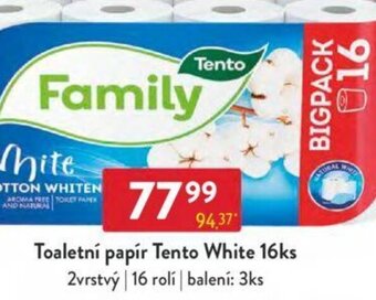 Qanto Toaletní papír Tento White 16ks nabídka