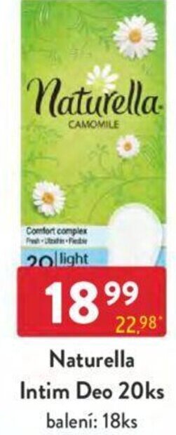 Qanto Naturella Intim Deo 20ks nabídka