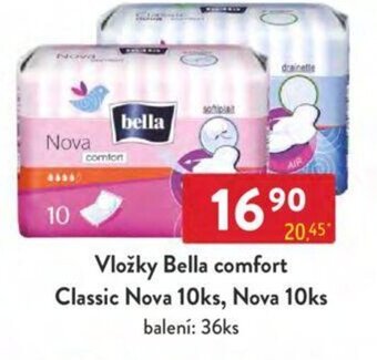 Qanto Vložky Bella comfort Classic Nova 10ks, Nova 10ks nabídka