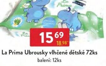 Qanto La Prima Ubrousky vlhčené dětské 72ks nabídka