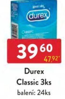 Qanto Durex Classic 3ks nabídka