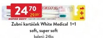 Qanto Zubní kartáček White Medical 1+1 soft, super soft nabídka